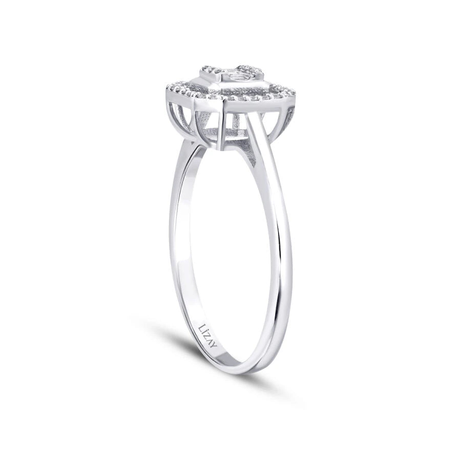 0.16 ct. Diamant Baguette Ring