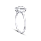 0.16 ct. Diamant Baguette Ring