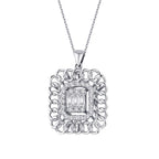 0.34 ct. Diamant Baguette Halskette