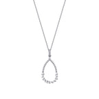 0.22 ct. Diamant Baguette Halskette