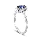 0.94 ct. Diamant Saphir Ring