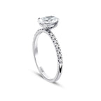 1.15 ct. Diamant Ovale Solitär Verlobungsring