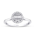 0.11 ct. Diamant Baguette Ring