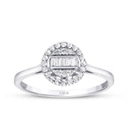0.11 ct. Diamant Baguette Ring