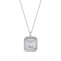 0.81 ct. Diamant Baguette Halskette