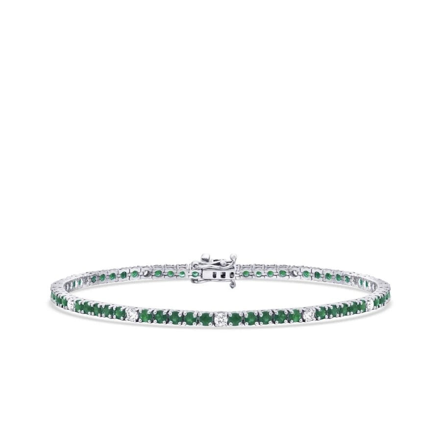 3.62 ct. Diamant Smaragd Armband