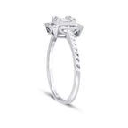 0.12 ct. Diamant Baguette Ring