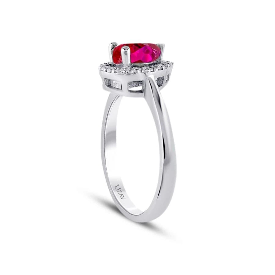 1.44 ct. Diamant Rubin Ring