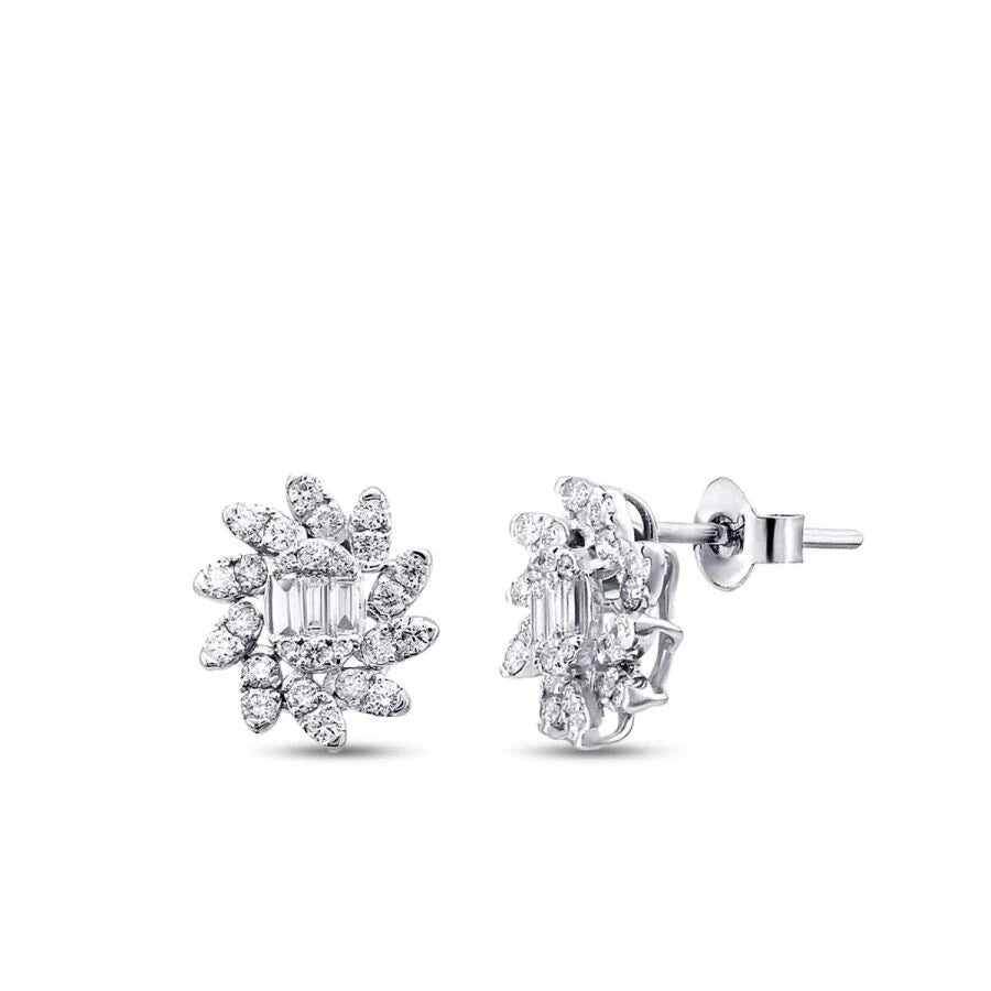 0.80 ct. Diamant Baguette Ohrringe