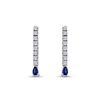 1.28 ct. Diamant Saphir Ohrringe