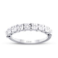 0.07 ct. Diamant Effekt Halb-Eternity Ring