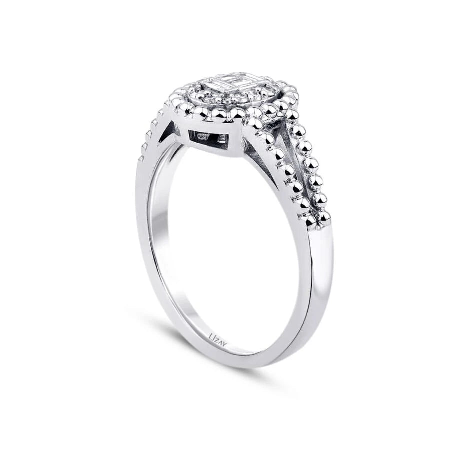 0.17 ct. Diamant Baguette Ring
