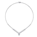 2.30 ct. Diamant Baguette Halskette
