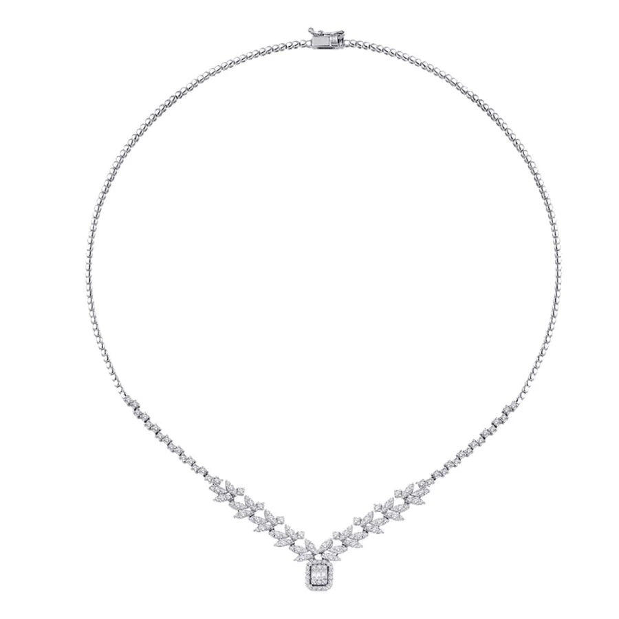 2.30 ct. Diamant Baguette Halskette