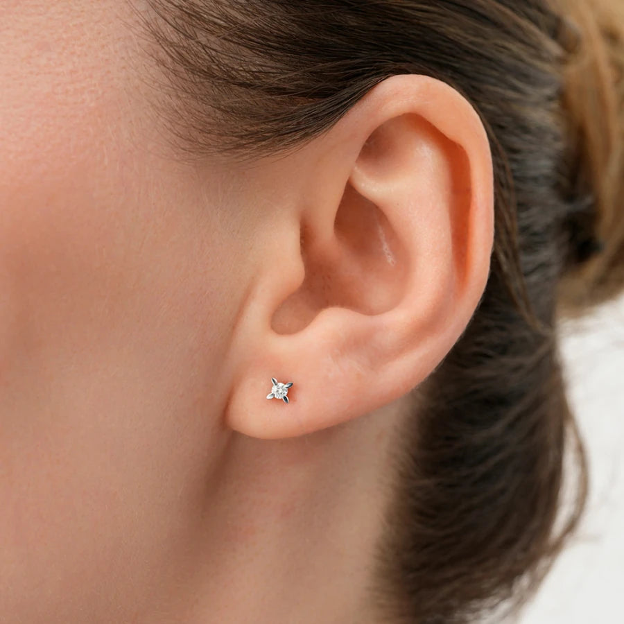 0.34 ct. Diamant Solitär Ohrringe