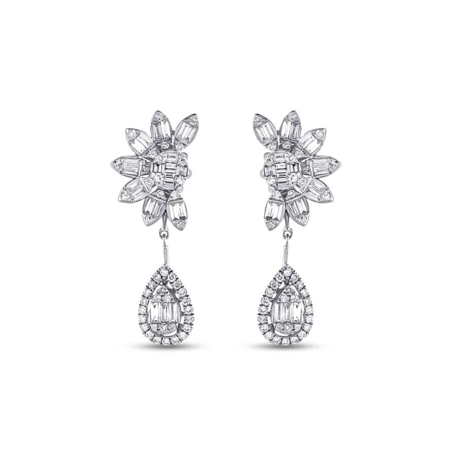 1.59 ct. Diamant Baguette Ohrringe