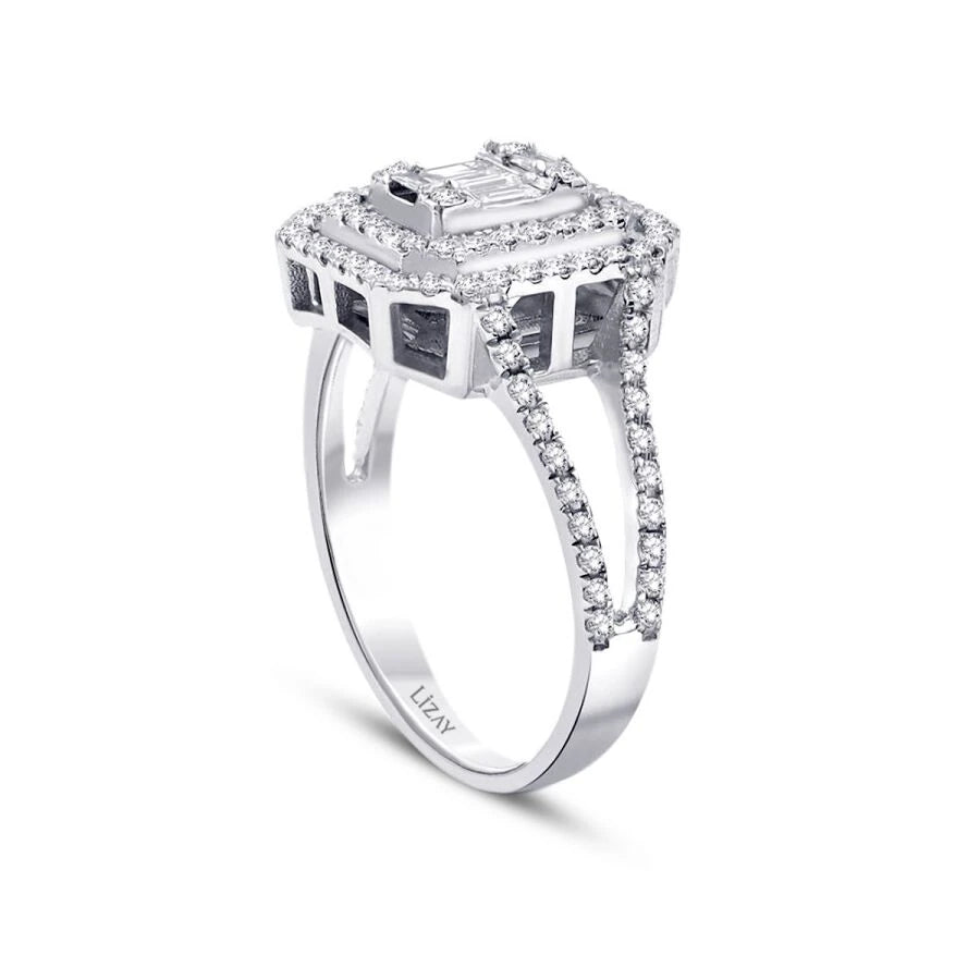 0.55 ct. Diamant Baguette Ring