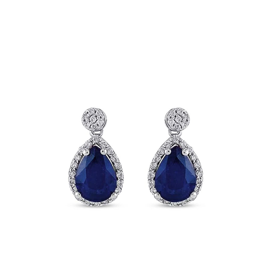 1.71 ct. Diamant Saphir Ohrringe