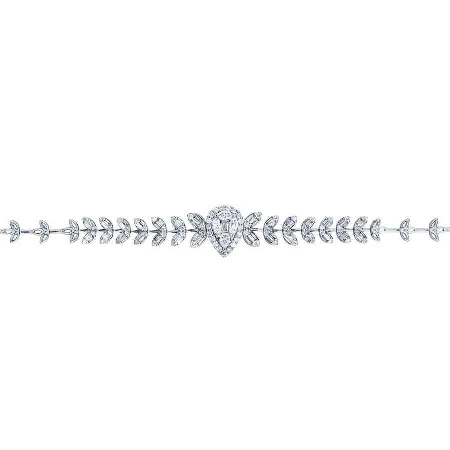 1.47 ct. Diamant Baguette Tropfen Armband