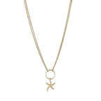 Gold Choker Halskette mit Sternmotiv