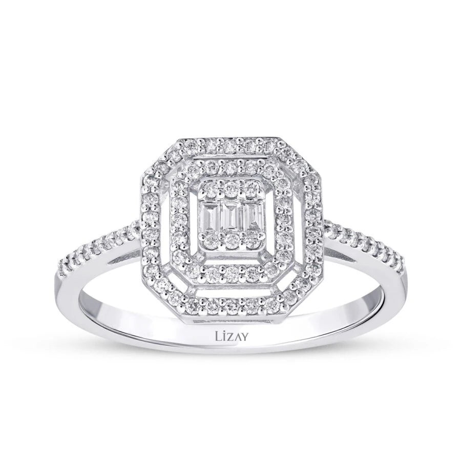 0.28 ct. Diamant Baguette Ring