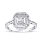 0.28 ct. Diamant Baguette Ring