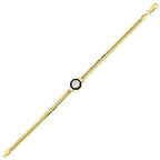 Gold Schwarze Emaille Armband
