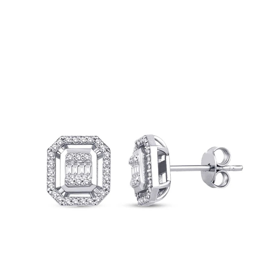 0.26 ct. Diamant Baguette Ohrringe
