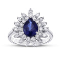 2.03 ct. Diamant Saphir Ring