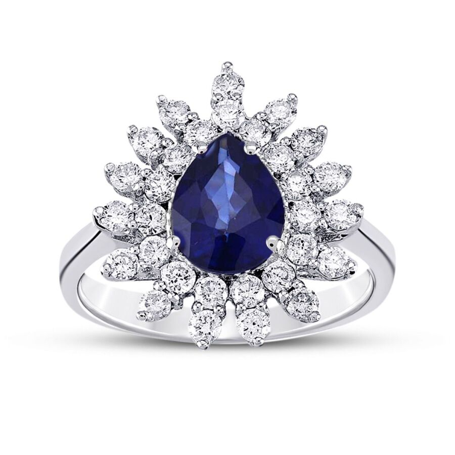 2.03 ct. Diamant Saphir Ring