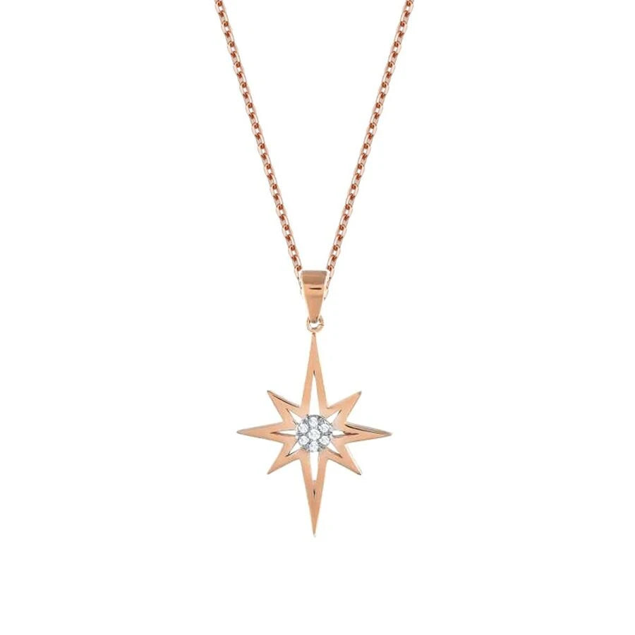 0.04 ct. Diamant Trend Stern Halskette