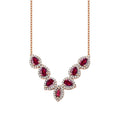 1.66 ct. Diamant Rubin Halskette