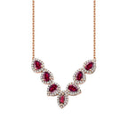 1.66 ct. Diamant Rubin Halskette