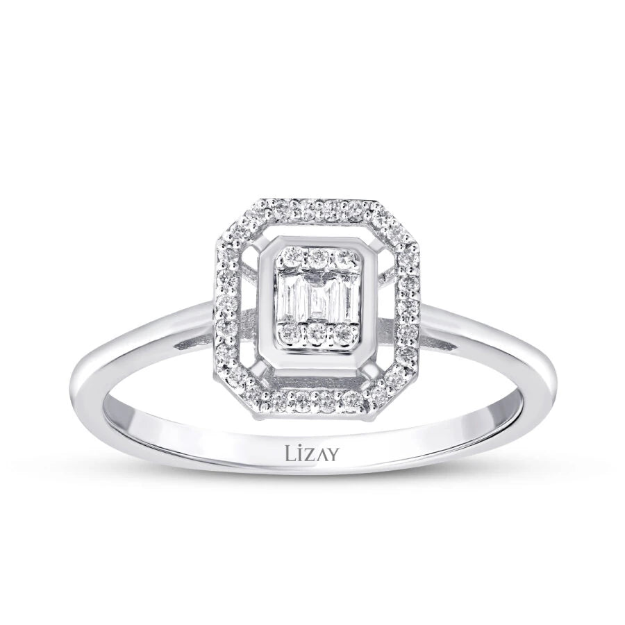 0.16 ct. Diamant Baguette Ring