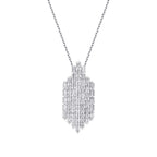 0.61 ct. Diamant Baguette Halskette