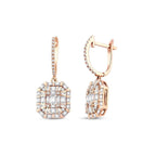 1.72 ct. Diamant Baguette Ohrringe