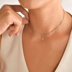 Gold Choker Halskette mit Sternmotiv