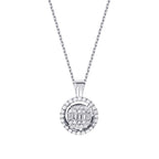 0.29 ct. Diamant Baguette Halskette