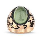 Gold Herren Ring mit Stein