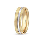 Gold Gemusterter Ehering