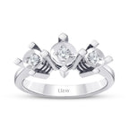 0.16 ct. Diamant Effekt Tria Ringe