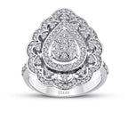 0.73 ct. Diamant Tropfen Trend Ring