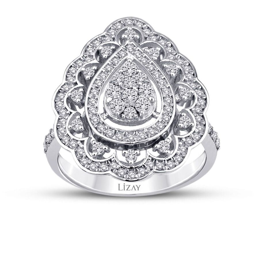 0.73 ct. Diamant Tropfen Trend Ring