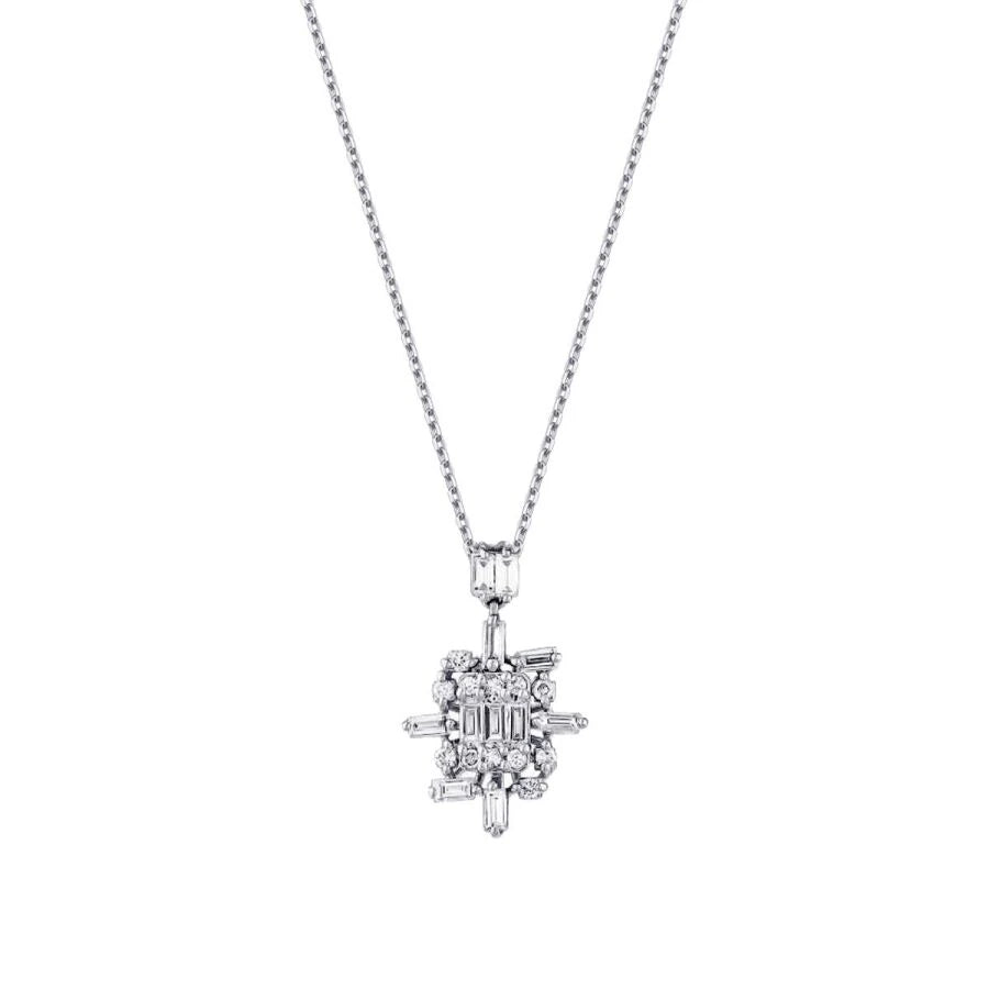 0.26 ct. Diamant Baguette Trend Halskette
