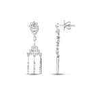 0.68 ct. Diamant Baguette Ohrringe