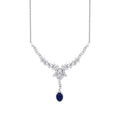 2.05 ct. Diamant Saphir Halskette
