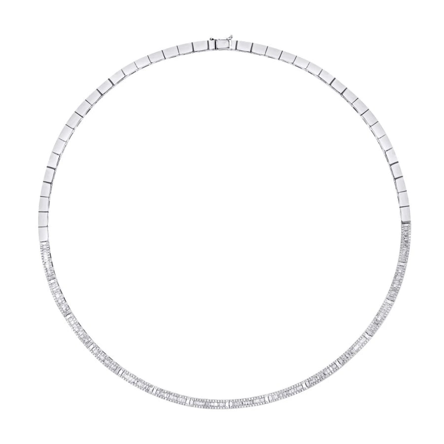 2.56 ct. Diamant Baguette Halskette