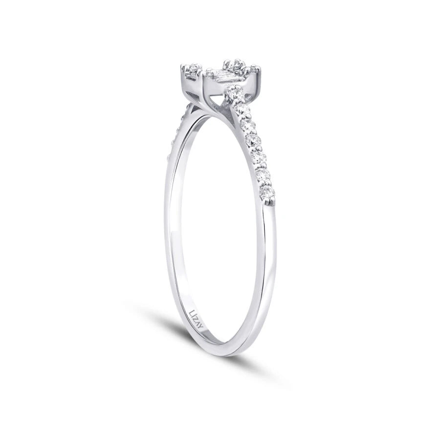 0.21 ct. Diamant Baguette Ring