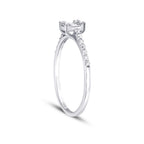 0.21 ct. Diamant Baguette Ring