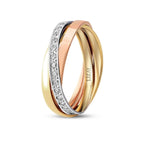 Gold Drei-Ton Ehering